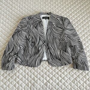 Zebra print blazer